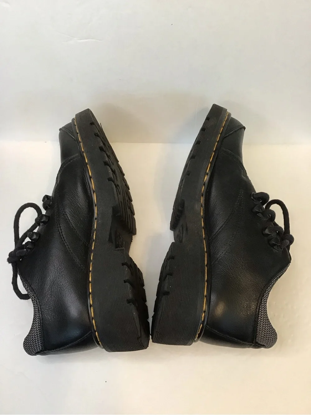 Dr. Martens Men's Vintage Y2K 9293 DM'S Black Leather Lace-Up Shoes 8